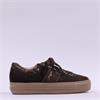 Paul Green Platform Laced Trainer - Mocha Leopard